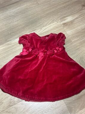 The Children's Place Red Velvet Holiday Dress for Girls